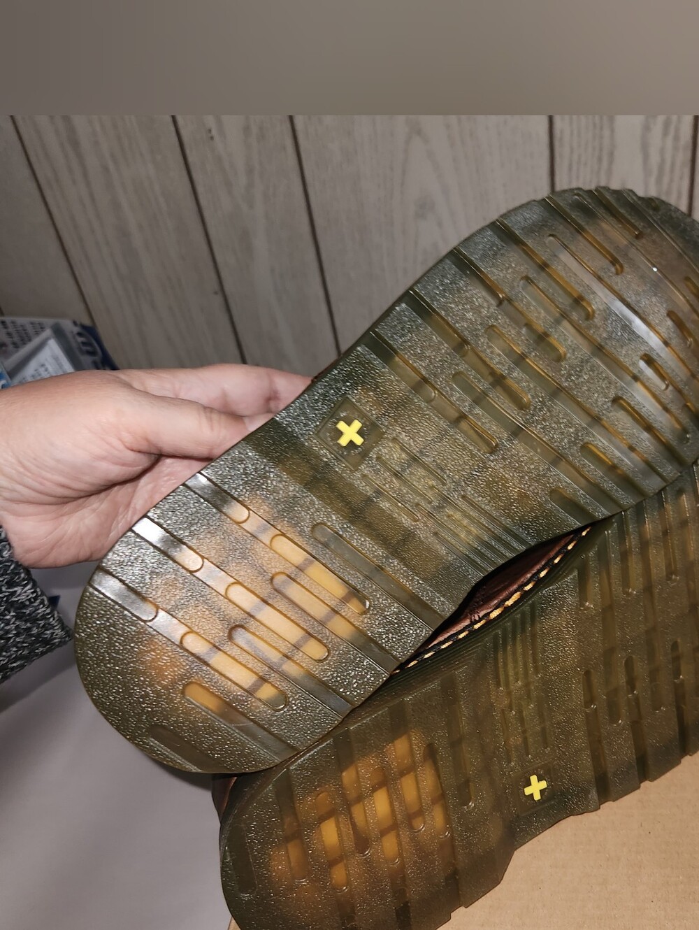 Dr. Martens Boyle Grizzly Leather Slip On Shoes - Picture 7 of 8